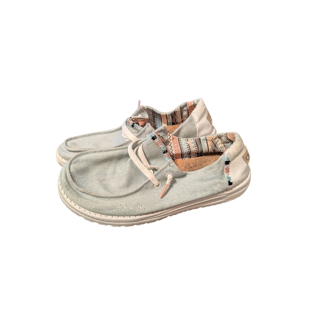 Hey‎ Dude Wendy Boho Light Denim US Women's 8  - EU 39